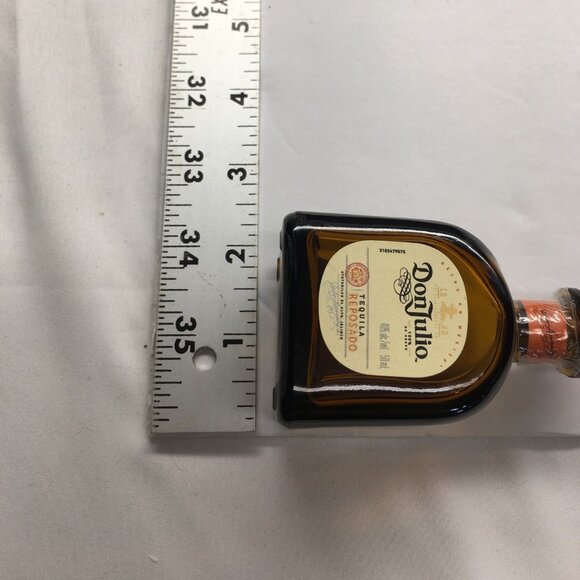 Don Julio Reposado Tequila Liquor Mini Bottle Empty Brown Glass 50mL - Picture 8 of 9